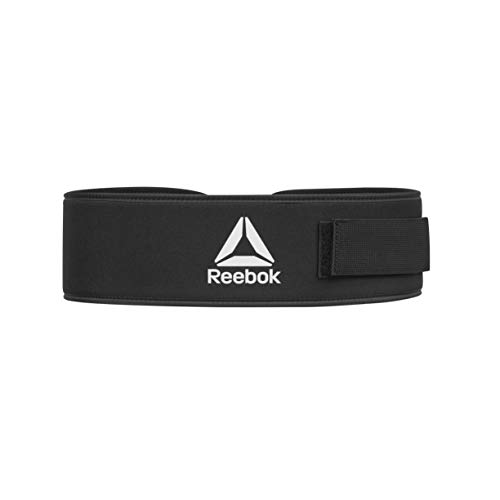 Reebok Cinturón de Levantamiento de Pesas, Unisex-Adult, Negro, S (25-31" Cintura)