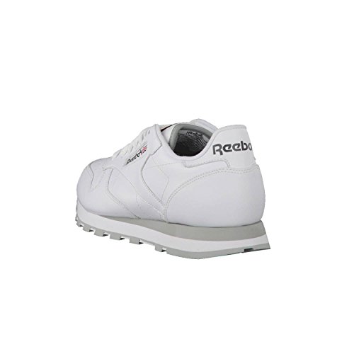 Reebok Classic Leather - Zapatillas de cuero para hombre, color blanco (int-white / lt. grey), talla 42 Reebok Classic Leather - Zapatillas de cuero para hombre, color blanco (int-white / lt. grey), talla 42