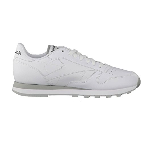Reebok Classic Leather - Zapatillas de cuero para hombre, color blanco (int-white / lt. grey), talla 42 Reebok Classic Leather - Zapatillas de cuero para hombre, color blanco (int-white / lt. grey), talla 42