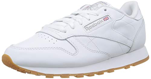 Reebok Classic Leather Zapatillas, Mujer, Blanco (Int-White / Gum), 37 EU