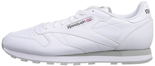 Reebok Classic Lthr 2214, Zapatillas de Trail Running Hombre, Blanco (Intense White/Light Grey), 40 EU