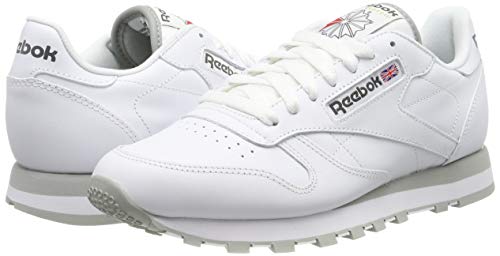 Reebok Classic Lthr 2214, Zapatillas de Trail Running Hombre, Blanco (Intense White/Light Grey), 40 EU