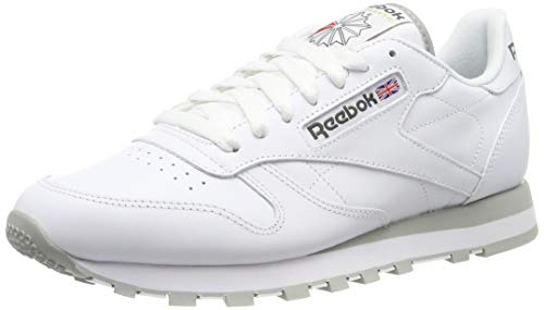 Reebok Classic Lthr 2214, Zapatillas de Trail Running Hombre, Blanco (Intense White/Light Grey), 40 EU