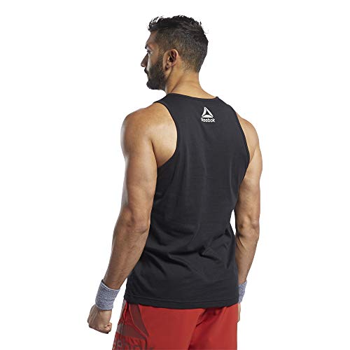 Reebok Crossfit - Camiseta para hombre - GJH33, Camiseta Crossfit Repeat, M, Negro