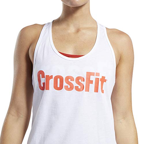 Reebok Crossfit Read Tank Camiseta Sin Mangas, Mujer, White, L Reebok Crossfit Read Tank Camiseta Sin Mangas, Mujer, White, L