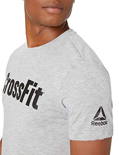 Reebok Crossfit Speedwick - Camiseta de Manga Corta para Hombre, Hombre, Manga Corta, DP6220, Gris, M Reebok Crossfit Speedwick - Camiseta de Manga Corta para Hombre, Hombre, Manga Corta, DP6220, Gris, M