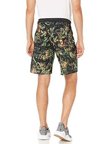 Reebok Crossfit Super Nasty Core - Pantalón Corto para Hombre, diseño Tropical, Hombre, Pantalones Cortos, 191036244640, Verde Militar, 44