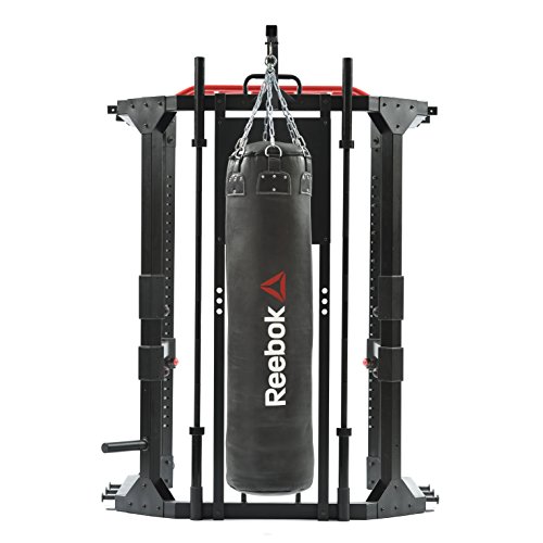 Reebok Functional Cage multifunción Station, Negro/Rojo, One Size