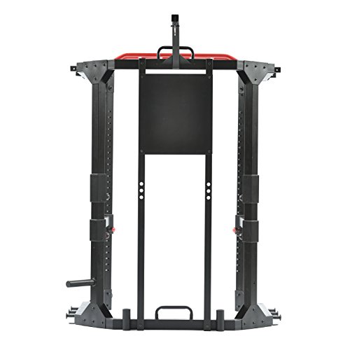 Reebok Functional Cage multifunción Station, Negro/Rojo, One Size