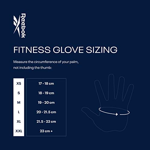 Reebok Guantes de Fitness, para Mujer, Rosado, S-18-19 cm (Alrededor de la Palma) Reebok Guantes de Fitness, para Mujer, Rosado, S-18-19 cm (Alrededor de la Palma)