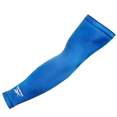 Reebok Mangas de brazo de compresión, Adultos Unisex, Azul, S-20-25 cm Reebok Mangas de brazo de compresión, Adultos Unisex, Azul, S-20-25 cm
