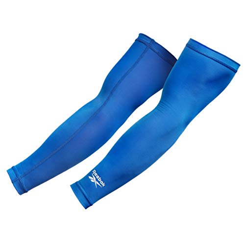 Reebok Mangas de brazo de compresión, Adultos Unisex, Azul, S-20-25 cm Reebok Mangas de brazo de compresión, Adultos Unisex, Azul, S-20-25 cm