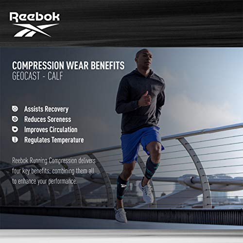 Reebok Mangas del brazo - Geocast, Medio (Becerro 30 - 35 cm)