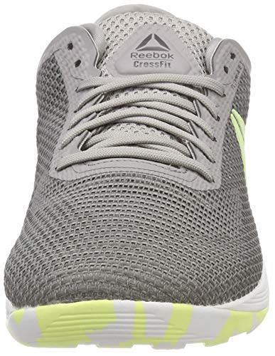 Reebok R Crossfit Nano 8.0 Zapatillas de Entrenamiento Hombre, Gris (Tin Greyshark//Lemon Zest/Ash Grey/White 0), 48.5 EU (13 UK)