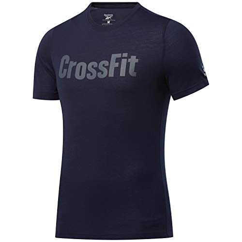 Reebok RC Crossfit Read tee Camiseta, Hombre, vecnav, L