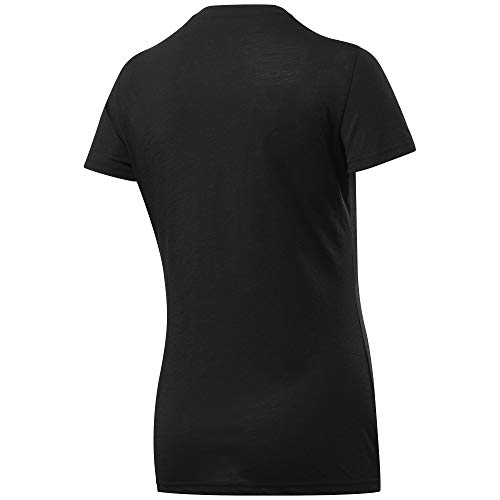 Reebok RC Crossfit Read tee Camiseta, Mujer, Negro, L