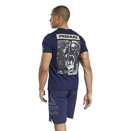 Reebok RC Prepare tee Camiseta, Hombre, vecnav, L