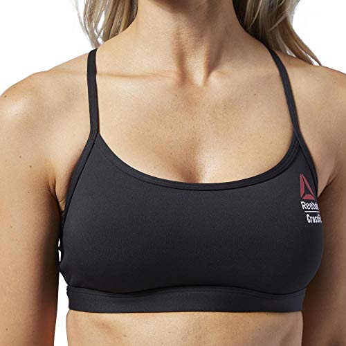 Reebok RC Skinny Bra Sujetador Deportivo, Mujer, Black, XS