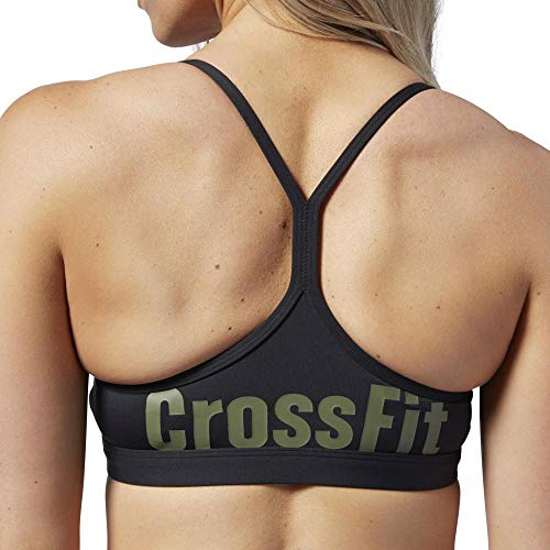 Reebok RC Skinny Bra Sujetador Deportivo, Mujer, Black, XS Reebok RC Skinny Bra Sujetador Deportivo, Mujer, Black, XS
