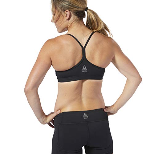 Reebok Skinny Bra Sujetador, Graphic Black, XXS para Mujer