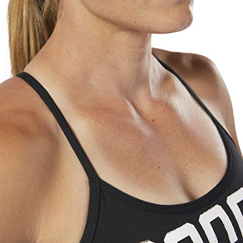 Reebok Skinny Bra Sujetador, Graphic Black, XXS para Mujer