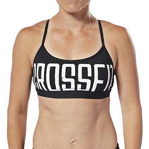 Reebok Skinny Bra Sujetador, Graphic Black, XXS para Mujer