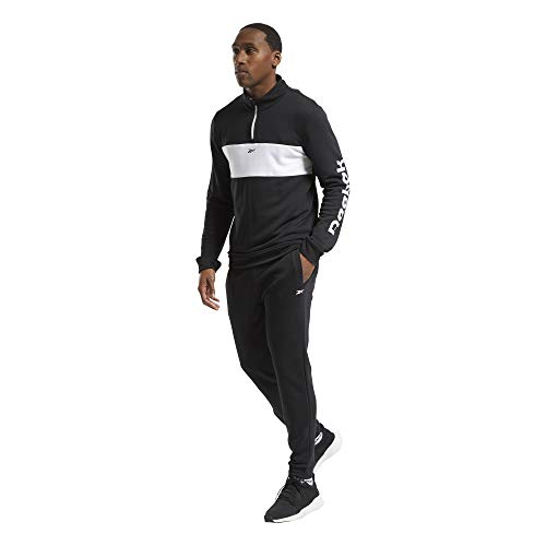 Reebok Te Linear Logo TS Chándal, Hombre, Negro, XL Reebok Te Linear Logo TS Chándal, Hombre, Negro, XL