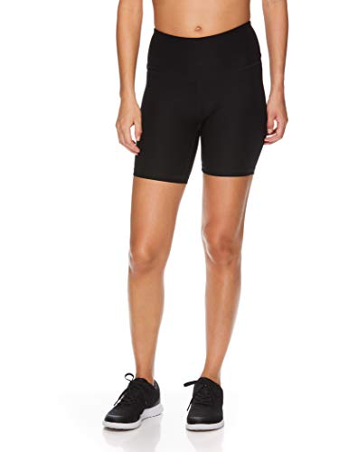 Reebok Women's Compression Running Shorts - High Waisted Performance Workout Bike Short