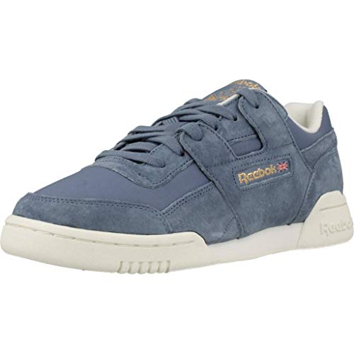 Reebok Workout Lo Plus, Zapatillas de Deporte para Mujer, Multicolor (VTG/Blue Slate/Chalk/RBK Brass 000), 36 EU