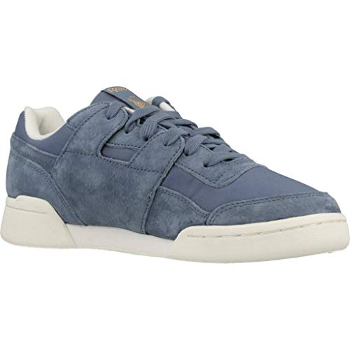 Reebok Workout Lo Plus, Zapatillas de Deporte para Mujer, Multicolor (VTG/Blue Slate/Chalk/RBK Brass 000), 36 EU