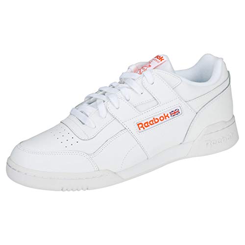 Reebok Workout Plus Mu, Zapatillas para Hombre, Blanco (White/Bright Lava 0), 42 EU