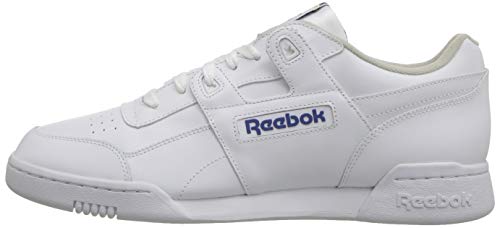 Reebok Workout Plus, Zapatillas de Deporte para Hombre, Blanco (white/royal), 42.5 EU (8.5 UK)
