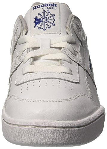 Reebok Workout Plus, Zapatillas de Gimnasia Mujer, Blanco (White/Steel/Royal White/Steel/Royal), 38 EU