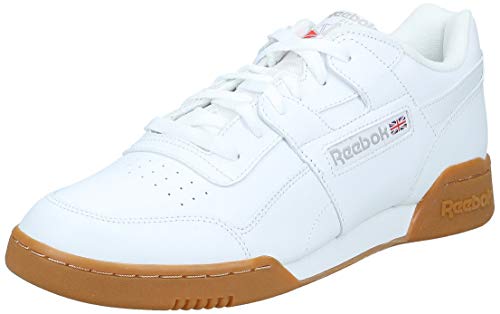 Reebok Workout Plus, Zapatillas Hombre, Blanco (White/Carbon/Classic Red Royal-Gum 0), 41 EU
