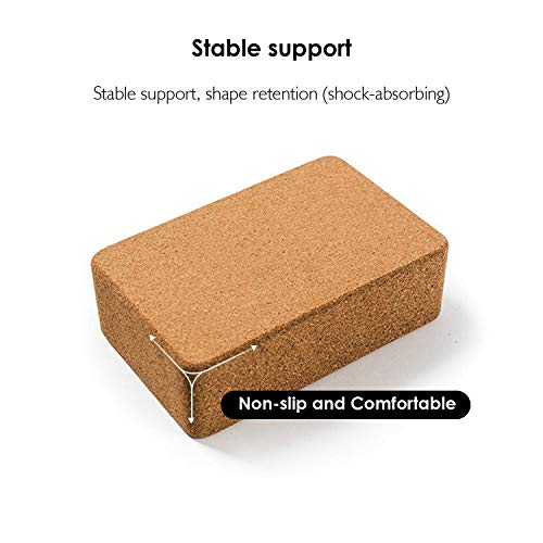 REEHUT Bloques de Yoga de Corcho de Alta Densidad para Apoyar y Profundizar Las Poses, Mejorar la Fuerza y Ayudar en el Equilibrio y la Flexibilidad - Ligero, sin Olores y a Prueba de Humedad (2pcs) REEHUT Bloques de Yoga de Corcho de Alta Densidad para Apoyar y Profundizar Las Poses, Mejorar la Fuerza y Ayudar en el Equilibrio y la Flexibilidad - Ligero, sin Olores y a Prueba de Humedad (2pcs)