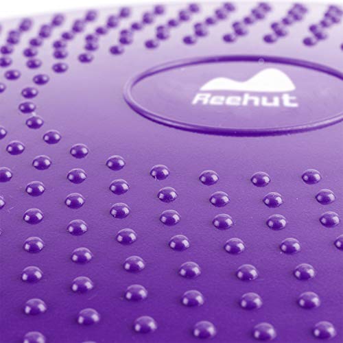 REEHUT Cojín de Equilibrio, Disco de Equilibrio para Fitness, Yoga, Pilates, Entrenamiento y Ejercicio Físico, Disco de Inestabilidad Hinchable con Bomba de Aire Incluida (Diámetro 33cm, Púrpura) REEHUT Cojín de Equilibrio, Disco de Equilibrio para Fitness, Yoga, Pilates, Entrenamiento y Ejercicio Físico, Disco de Inestabilidad Hinchable con Bomba de Aire Incluida (Diámetro 33cm, Púrpura)