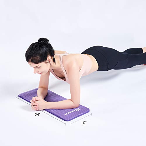 REEHUT Colchonetas de Pilates, Almohadilla de Yoga para Rodillas o Codos - Cojín de con Grosor de 15 mm - Evita el Dolor Durante Fitness(Morado REEHUT Colchonetas de Pilates, Almohadilla de Yoga para Rodillas o Codos - Cojín de con Grosor de 15 mm - Evita el Dolor Durante Fitness(Morado