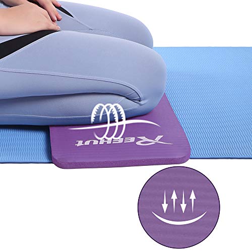 REEHUT Colchonetas de Pilates, Almohadilla de Yoga para Rodillas o Codos - Cojín de con Grosor de 15 mm - Evita el Dolor Durante Fitness(Morado REEHUT Colchonetas de Pilates, Almohadilla de Yoga para Rodillas o Codos - Cojín de con Grosor de 15 mm - Evita el Dolor Durante Fitness(Morado