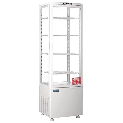 Refrigerador curvado polar de la exhibición de la puerta del refrigerador comercial del restaurante 235 litros