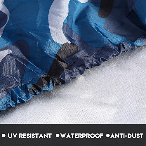 Rehomy Cubierta Antipolvo de Almacenamiento de Protección Solar UV Resistente Al Agua de 4.5 M para Barco de Kayak de 3.6-4 M (Camuflaje Oceánico) Rehomy Cubierta Antipolvo de Almacenamiento de Protección Solar UV Resistente Al Agua de 4.5 M para Barco de Kayak de 3.6-4 M (Camuflaje Oceánico)