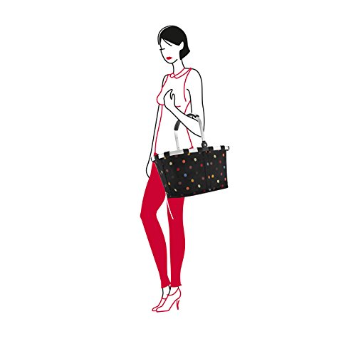 Reisenthel Carrybag, Cesta de la Compra, dots / negro con puntos multicolores, BK7009 Reisenthel Carrybag, Cesta de la Compra, dots / negro con puntos multicolores, BK7009