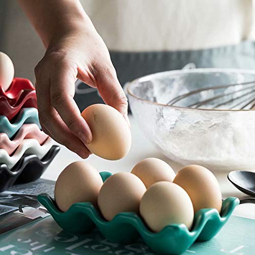 Rejillas Bandejas para huevos Soporte de cerámica para huevos Caja de huevos antideslizante Congelador Almacenamiento de huevos a prueba de golpes para el hogar Cocina Restaurante, Verde claro, Puede Rejillas Bandejas para huevos Soporte de cerámica para huevos Caja de huevos antideslizante Congelador Almacenamiento de huevos a prueba de golpes para el hogar Cocina Restaurante, Verde claro, Puede