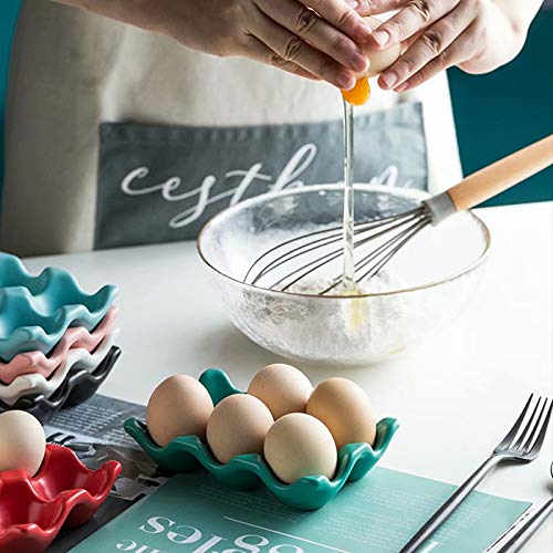 Rejillas Bandejas para huevos Soporte de cerámica para huevos Caja de huevos antideslizante Congelador Almacenamiento de huevos a prueba de golpes para el hogar Cocina Restaurante, Verde claro, Puede Rejillas Bandejas para huevos Soporte de cerámica para huevos Caja de huevos antideslizante Congelador Almacenamiento de huevos a prueba de golpes para el hogar Cocina Restaurante, Verde claro, Puede