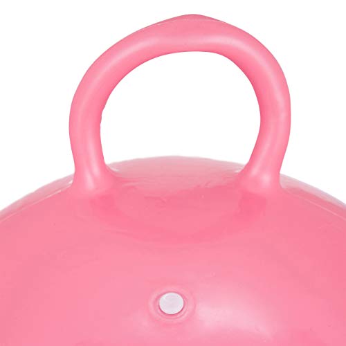 Relaxdays Bola Saltarina para Niños, Pelota Saltar Animales, Balón Infantil, 45 cm Diámetro, PVC, Rosa, color, 45 x 45 x 55 cm (10022554_52) , color/modelo surtido