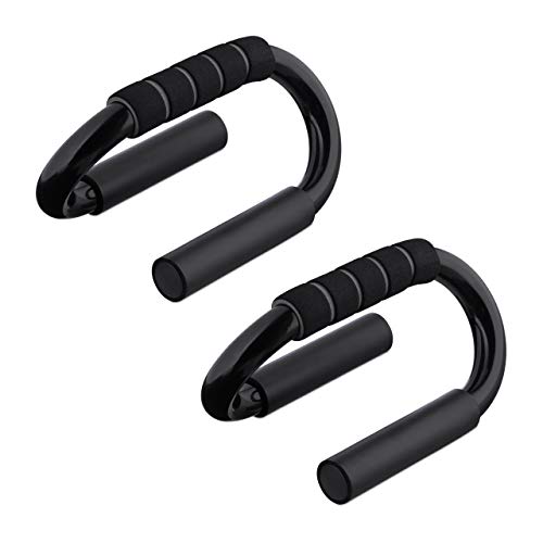 Relaxdays Pack de 2 Agarraderas Flexiones Antideslizantes, Agarres Push Up, Hierro-Gomaespuma, 10,5 x 13 x 19 cm, Negro Relaxdays Pack de 2 Agarraderas Flexiones Antideslizantes, Agarres Push Up, Hierro-Gomaespuma, 10,5 x 13 x 19 cm, Negro