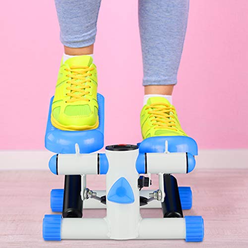Relaxdays Stepper con podómetro, 2 expansores, Resistencia Ajustable, Up & Down, Swing Step para casa, Color Rosa, Unisex Adulto, 1 Unidad Relaxdays Stepper con podómetro, 2 expansores, Resistencia Ajustable, Up & Down, Swing Step para casa, Color Rosa, Unisex Adulto, 1 Unidad