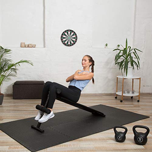 Relaxdays Suelo Goma EVA para Aparatos de Gimnasio, Espuma EVA, 1 x 60 x 60 cm, 16 Piezas Puzzle Relaxdays Suelo Goma EVA para Aparatos de Gimnasio, Espuma EVA, 1 x 60 x 60 cm, 16 Piezas Puzzle