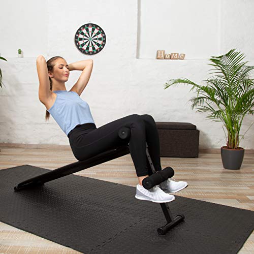 Relaxdays Suelo Goma EVA para Aparatos de Gimnasio, Espuma EVA, 1 x 60 x 60 cm, 16 Piezas Puzzle Relaxdays Suelo Goma EVA para Aparatos de Gimnasio, Espuma EVA, 1 x 60 x 60 cm, 16 Piezas Puzzle