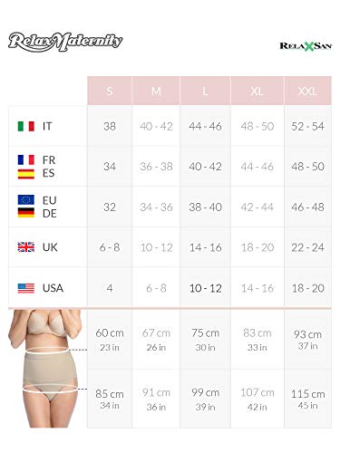 RelaxMaternity 5150 (Blanco/Silver, M) Bragas de Maternidad con Hilo de Plata y Soporte Abdominal Durante el Embarazo RelaxMaternity 5150 (Blanco/Silver, M) Bragas de Maternidad con Hilo de Plata y Soporte Abdominal Durante el Embarazo