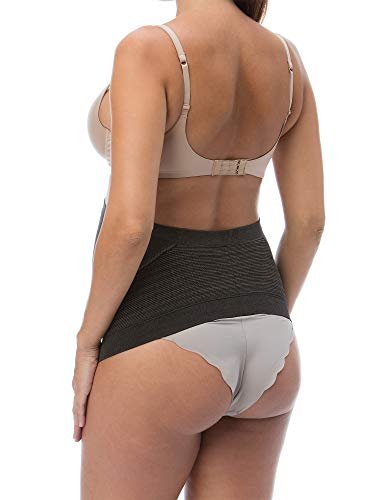 RelaxMaternity 5400 (Negro, S) Banda Faja premamá con Hilo de Plata para Soporte Abdominal Durante el Embarazo